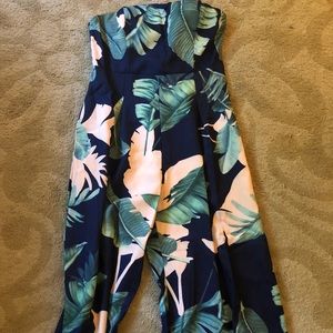 Lulu’s floral print jumpsuit, size XL